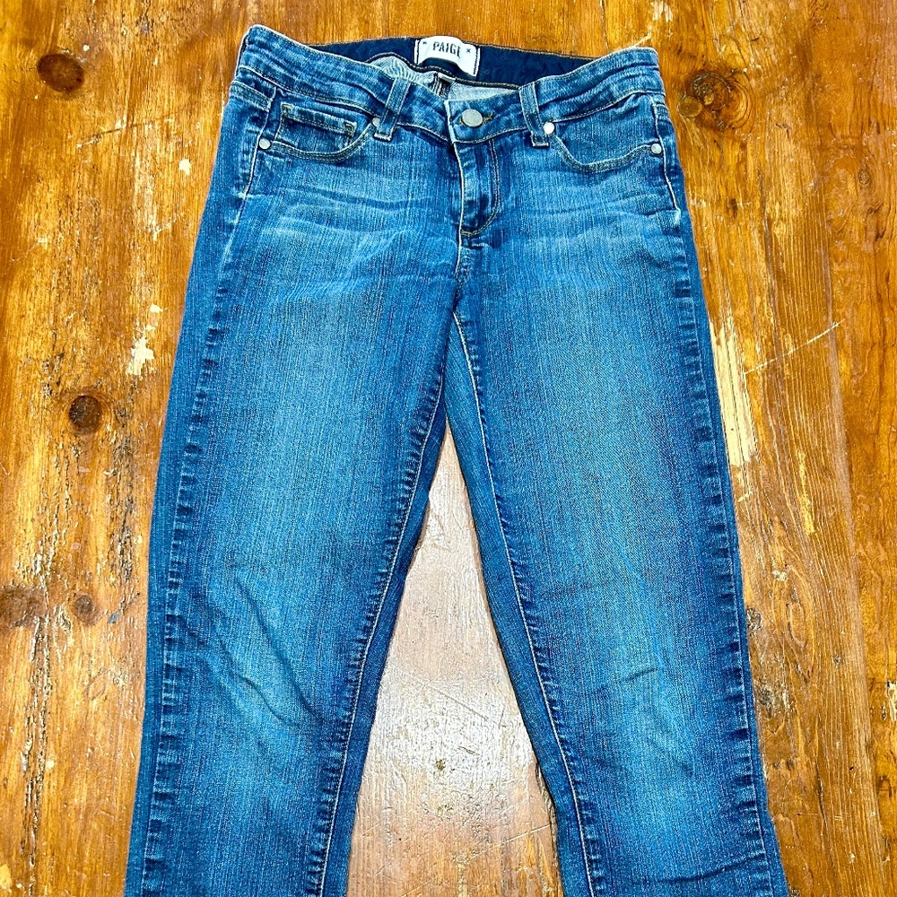 Paige Peg Skinny Midrise Jeans Size 26